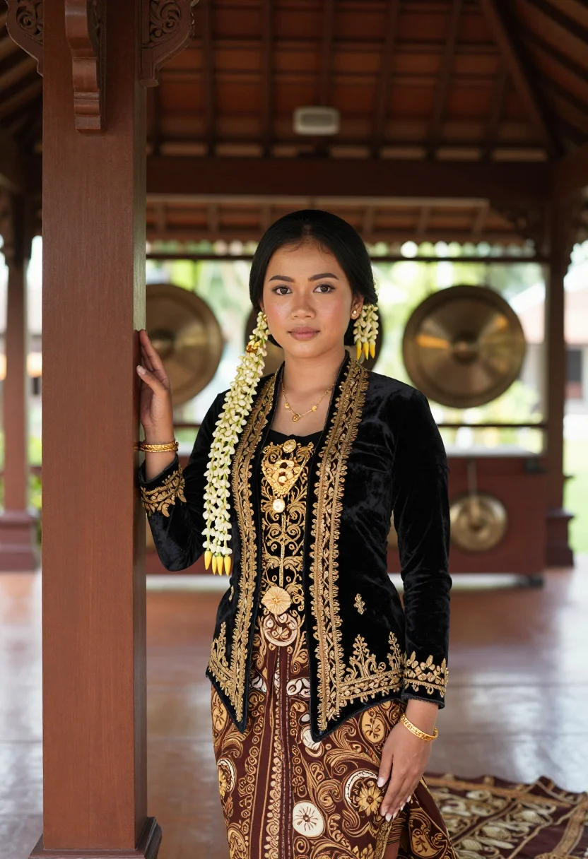 AI javanese bride sample — portrait of a woman, chest-up portrait of a Javanese woman w