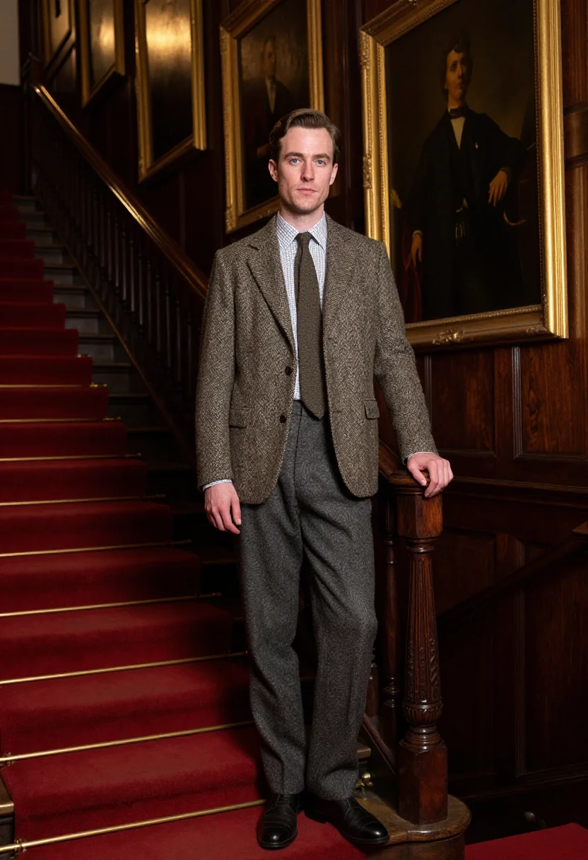 AI jermyn street sample — portrait of a man, full-length portrait of an English man in