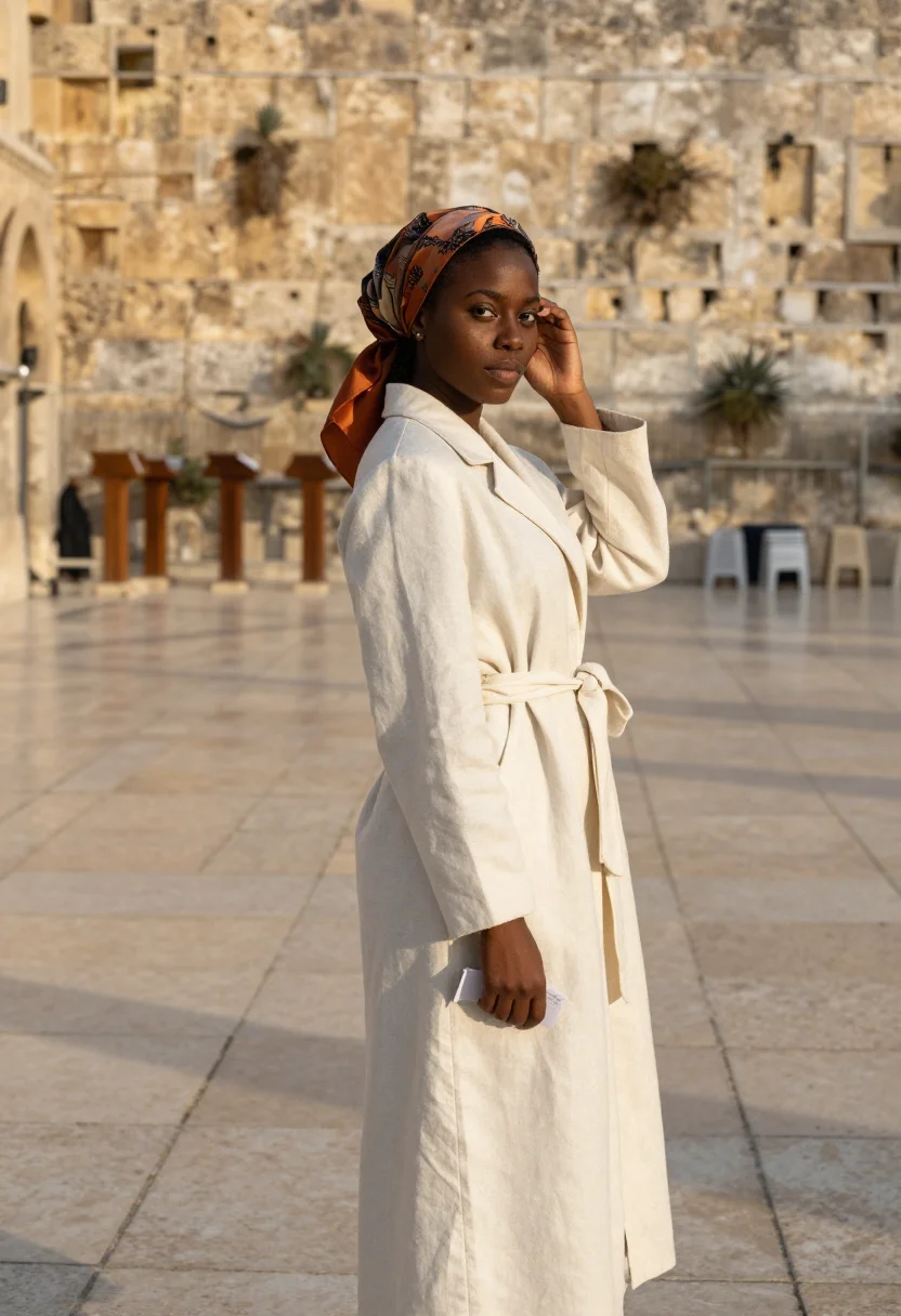 AI jerusalem sample — portrait of a woman, three-quarter-length portrait of a Blac
