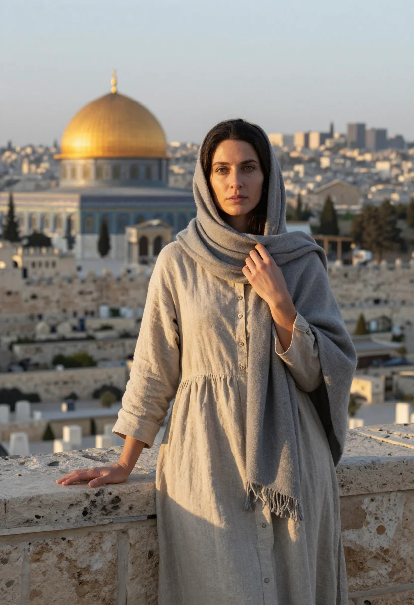 Example portrait from the AI Jerusalem — Free Preview, Train Once