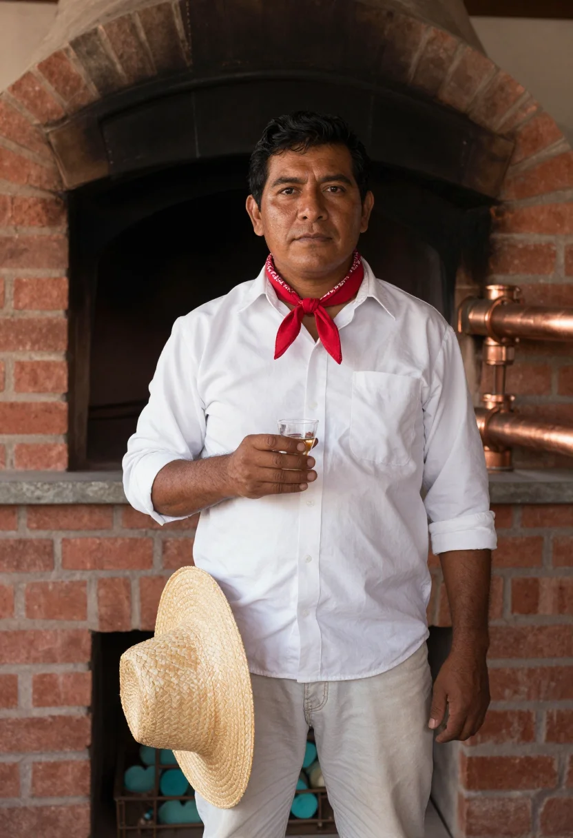 AI jimador sample — portrait of a man, half-length portrait of a Mexican man in