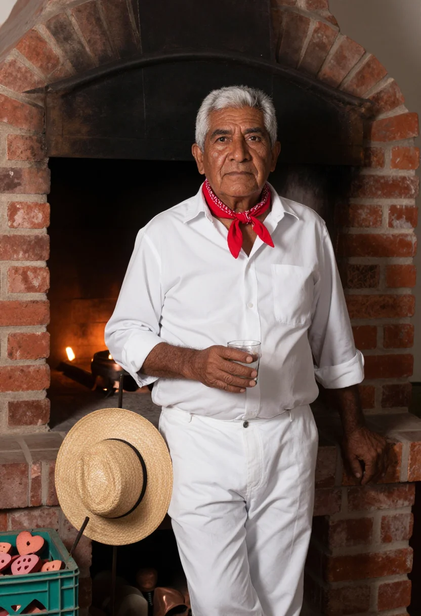 AI jimador sample — portrait of a man, three-quarter-length portrait of a Mexica