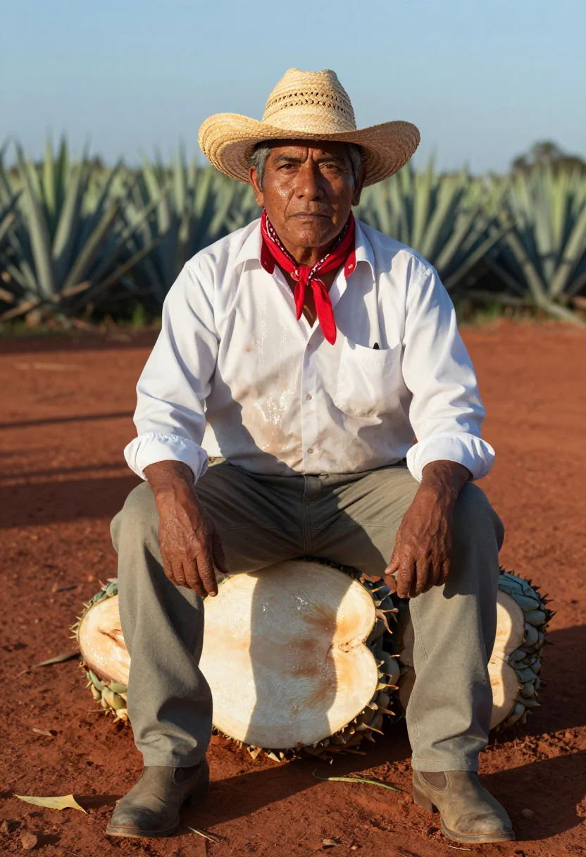AI jimador sample — portrait of a man, half-length portrait of a Mexican man aro