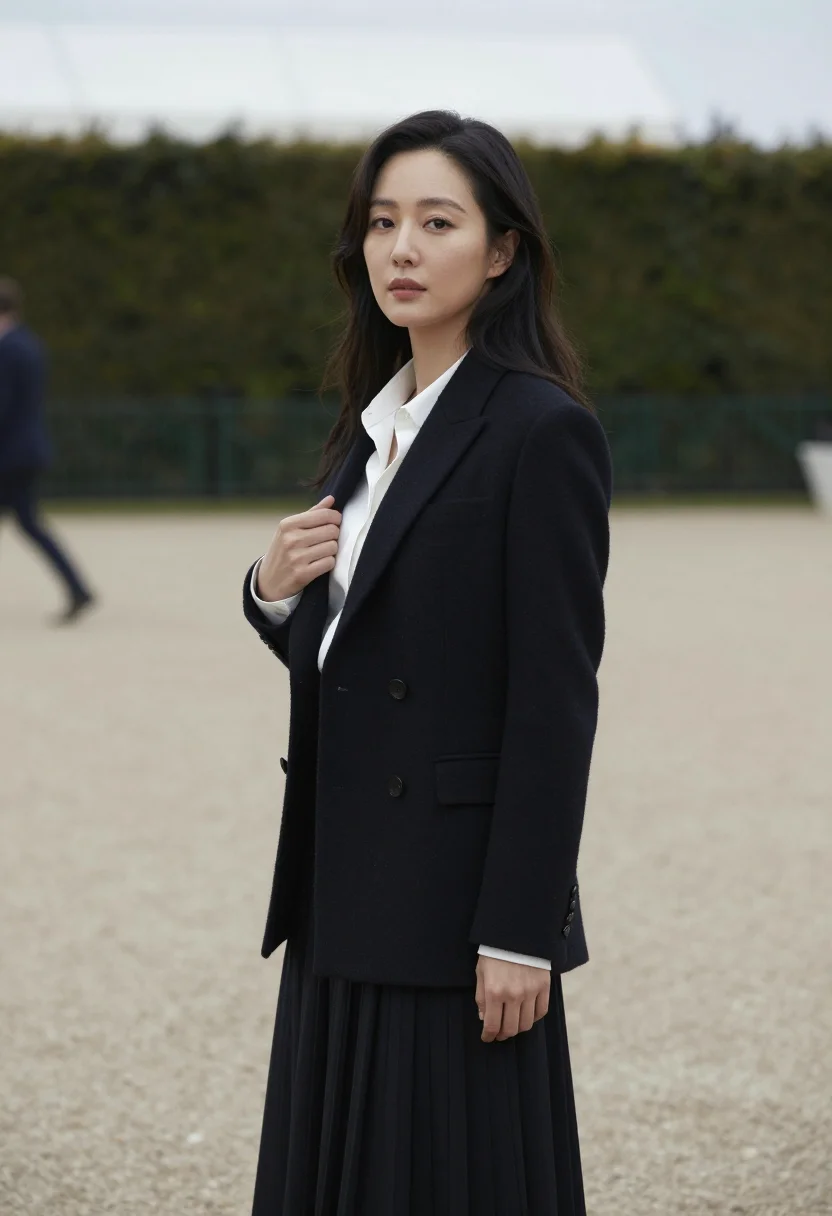 AI jisoo dior sample — portrait of a woman, close half-length portrait of a Korean