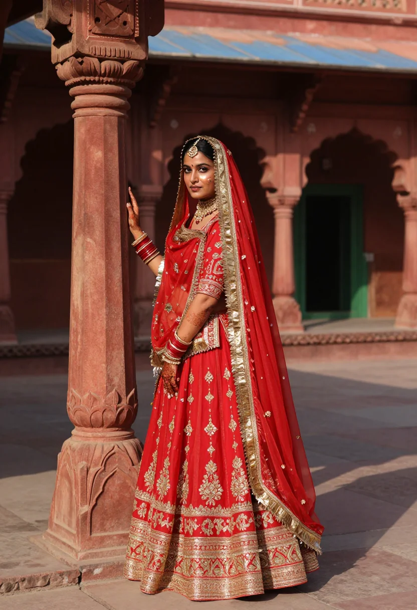 AI jodha bai sample — portrait of a woman, three-quarter-length portrait of a Nort