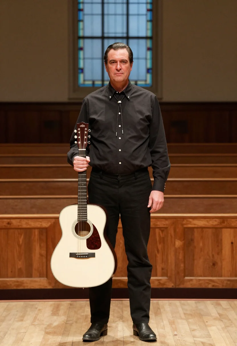 AI johnny cash sample — portrait of a man, three-quarter-length portrait of a man of