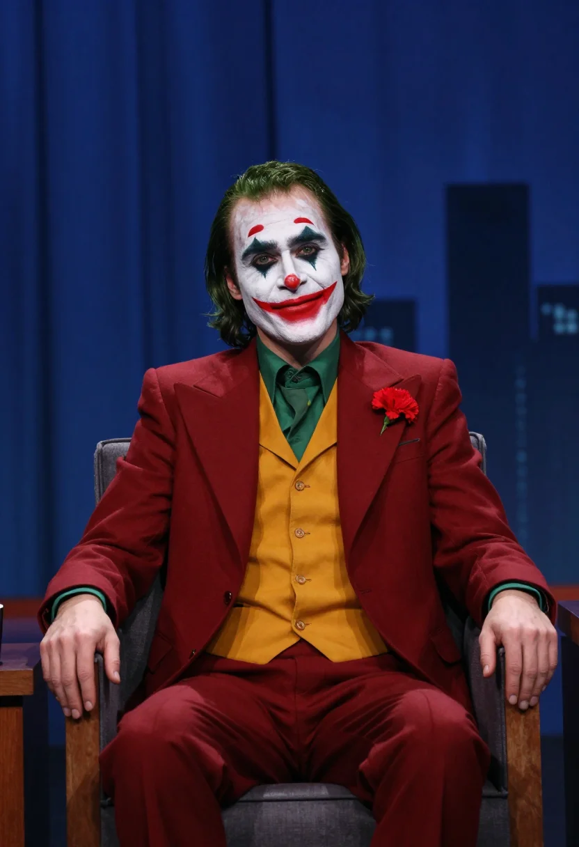 AI joker stairs sample — portrait of a man, half-length portrait of a Western-Europea