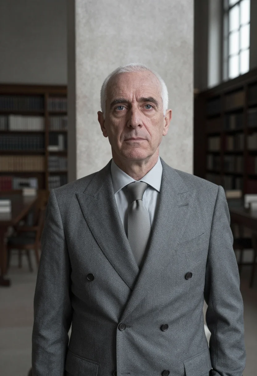AI jorge luis borges buenos aires biblioteca nacional april grey sample — portrait of a man, an Argentine man of Basque descent in his