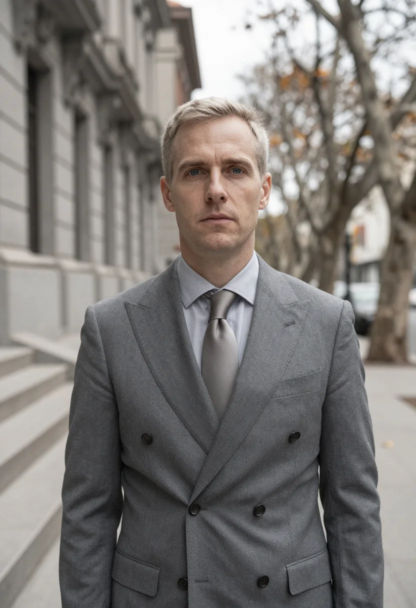 AI jorge luis borges buenos aires biblioteca nacional april grey sample — portrait of a man, an Argentine man of German descent in his