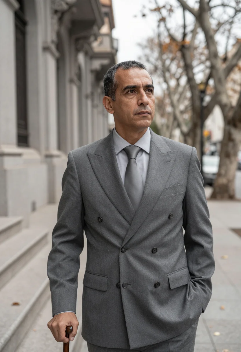AI jorge luis borges buenos aires biblioteca nacional april grey sample — portrait of a man, an Argentine man of mestizo descent in hi