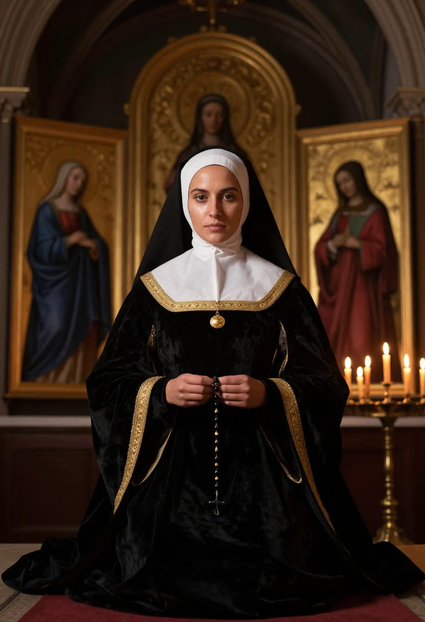 AI juana la loca sample — portrait of a woman, half-length portrait of a Western-Europ