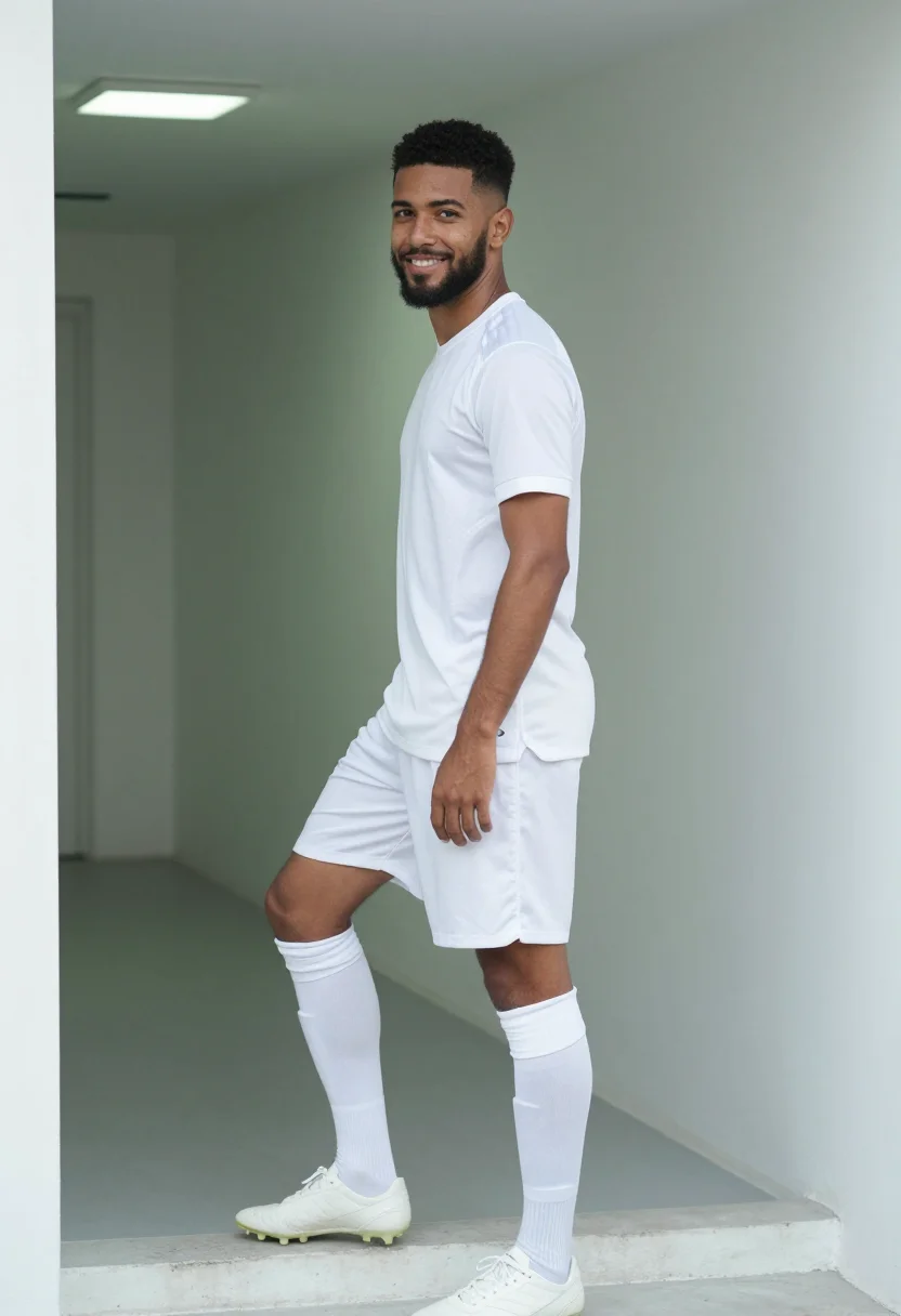 AI jude bellingham bernabeu white sample — portrait of a man, a Brazilian man in his mid-twenties with