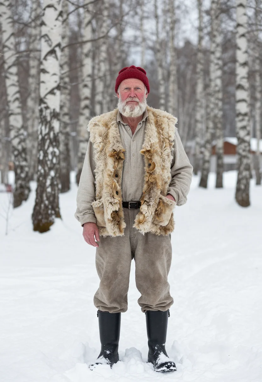 AI jul tomte sample — portrait of a man, full-length portrait of a Scandinavian ma