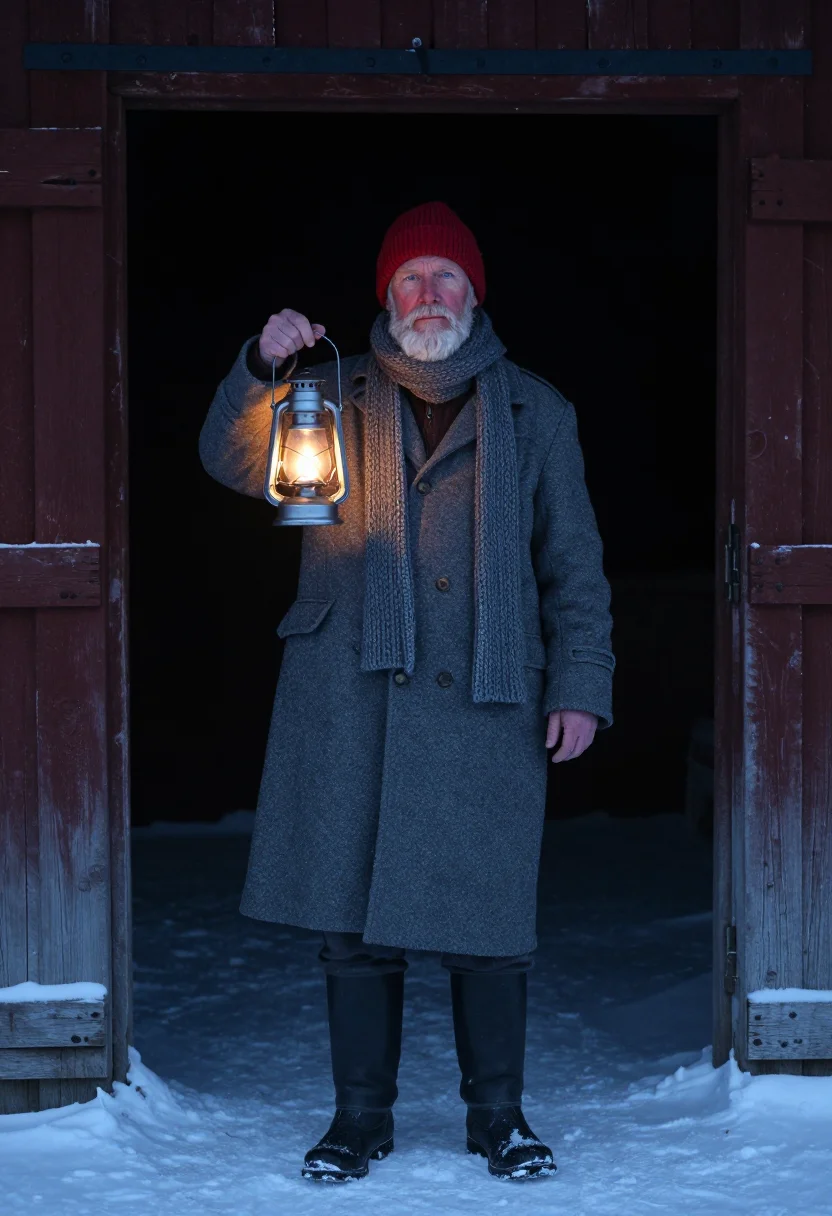 AI jul tomte sample — portrait of a man, full-length portrait of a Scandinavian ma