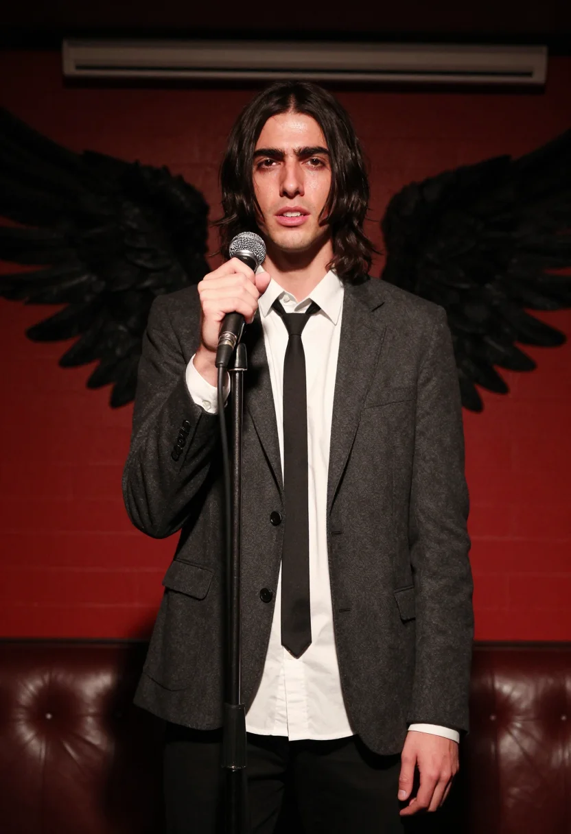 AI julian casablancas is this it sample — portrait of a man, half-length portrait of a man of Western-