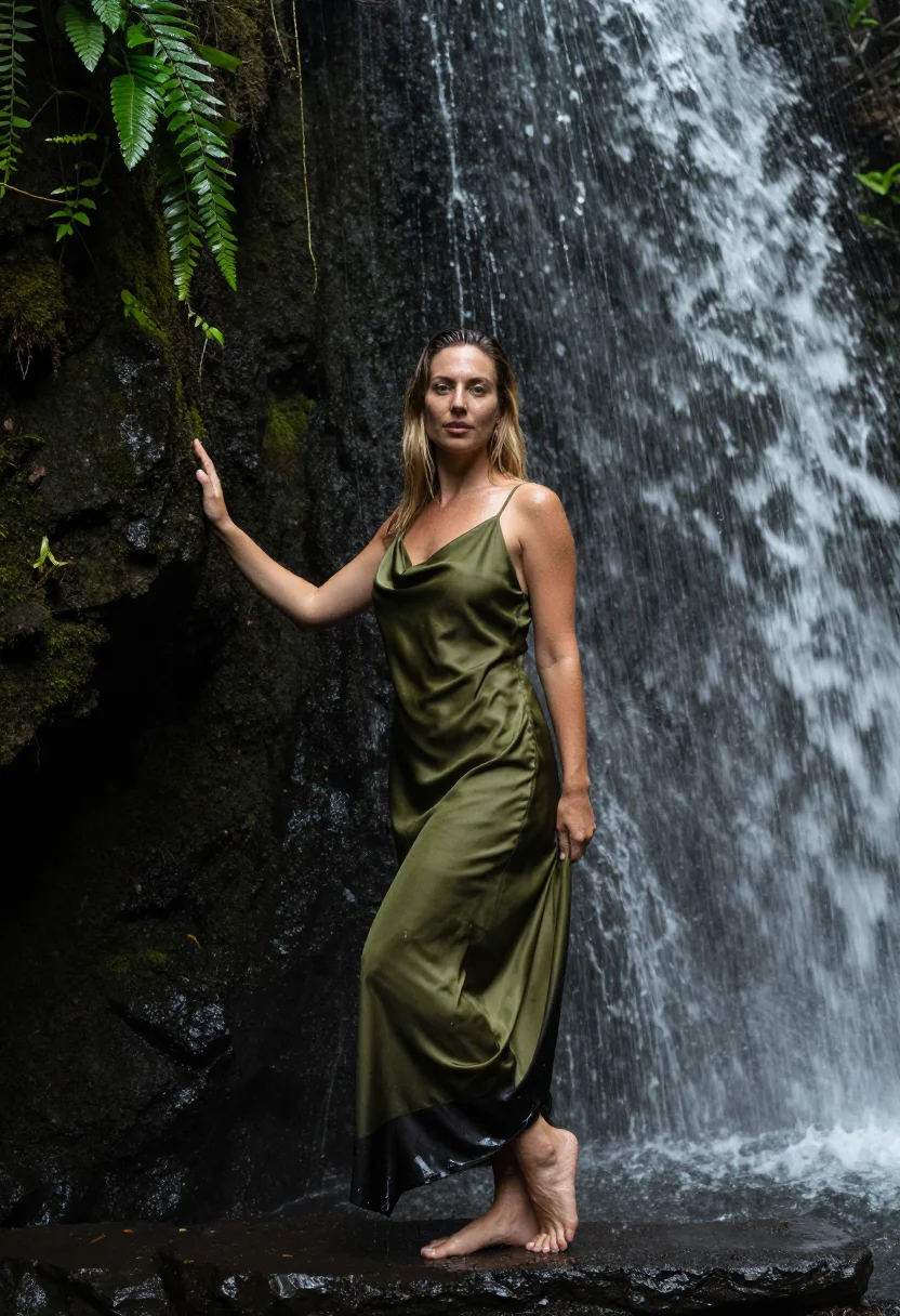 Example portrait from the AI Jungle Waterfall — Free Preview, Train Once
