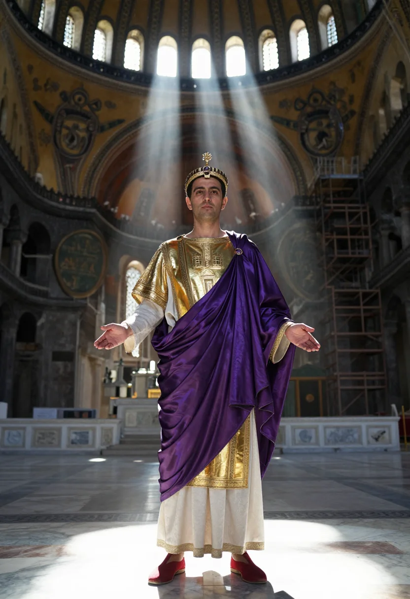 AI justinian sample — portrait of a man, full-length portrait of a Western-Europea