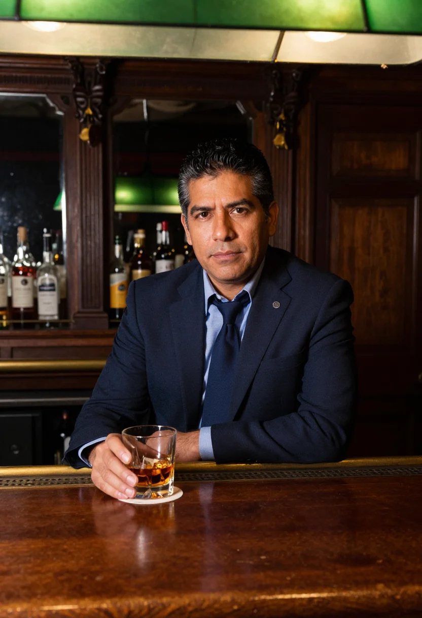 AI k street sample — portrait of a man, close waist-up portrait of a Latino man i