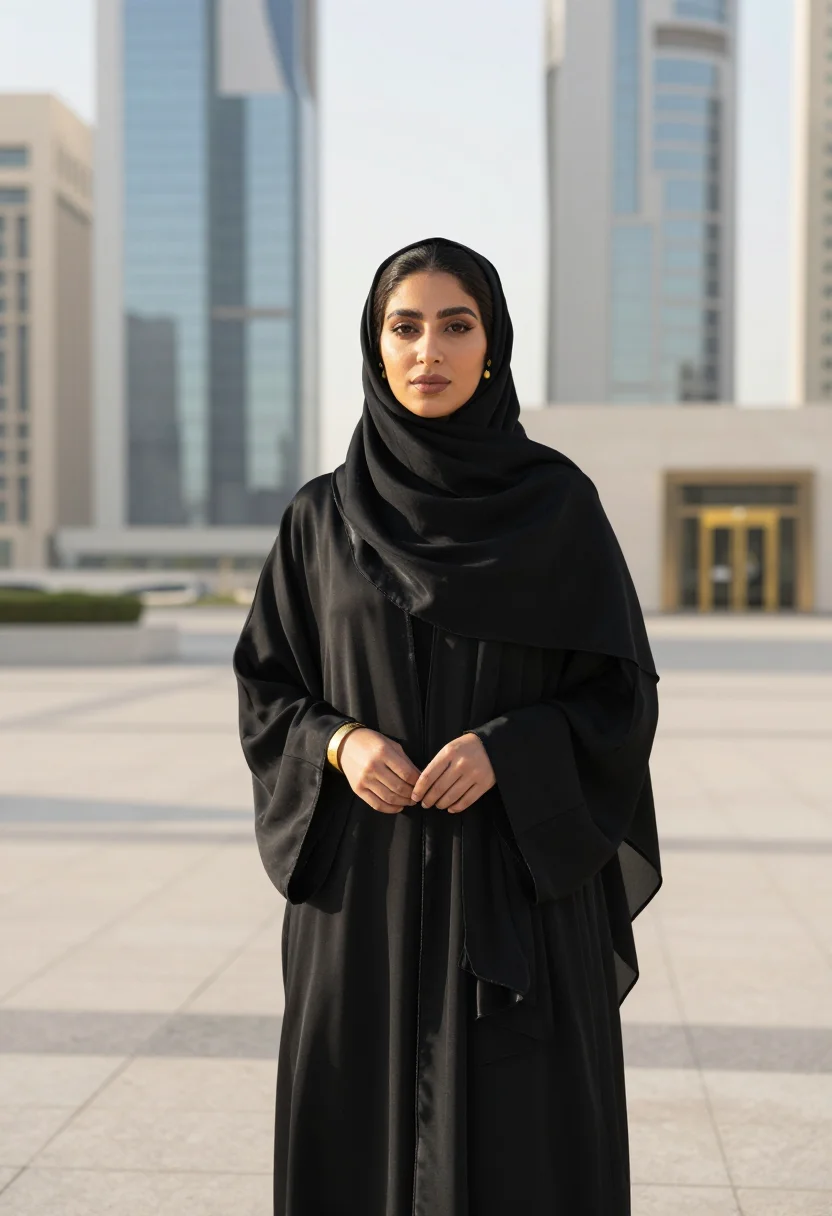 AI kafd riyadh ai glass gold sample — portrait of an AI product lead, half-length portrait of a Sa