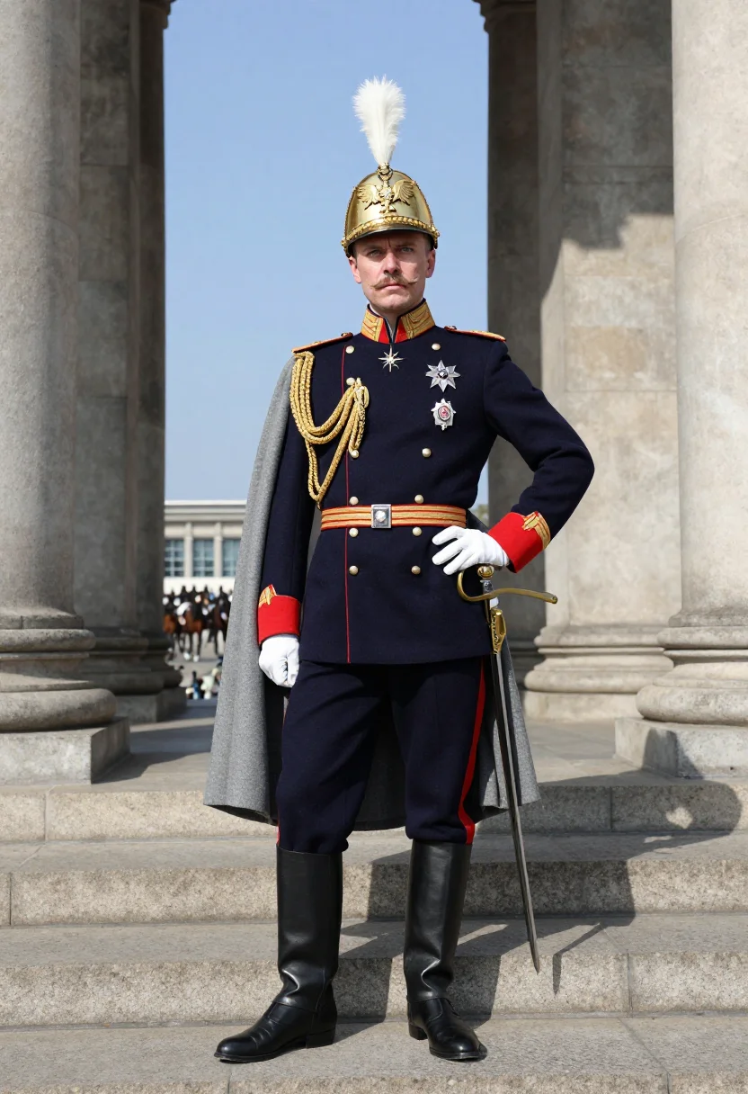 AI kaiser wilhelm ii sample — portrait of a man, full-length portrait of a Western-Europea
