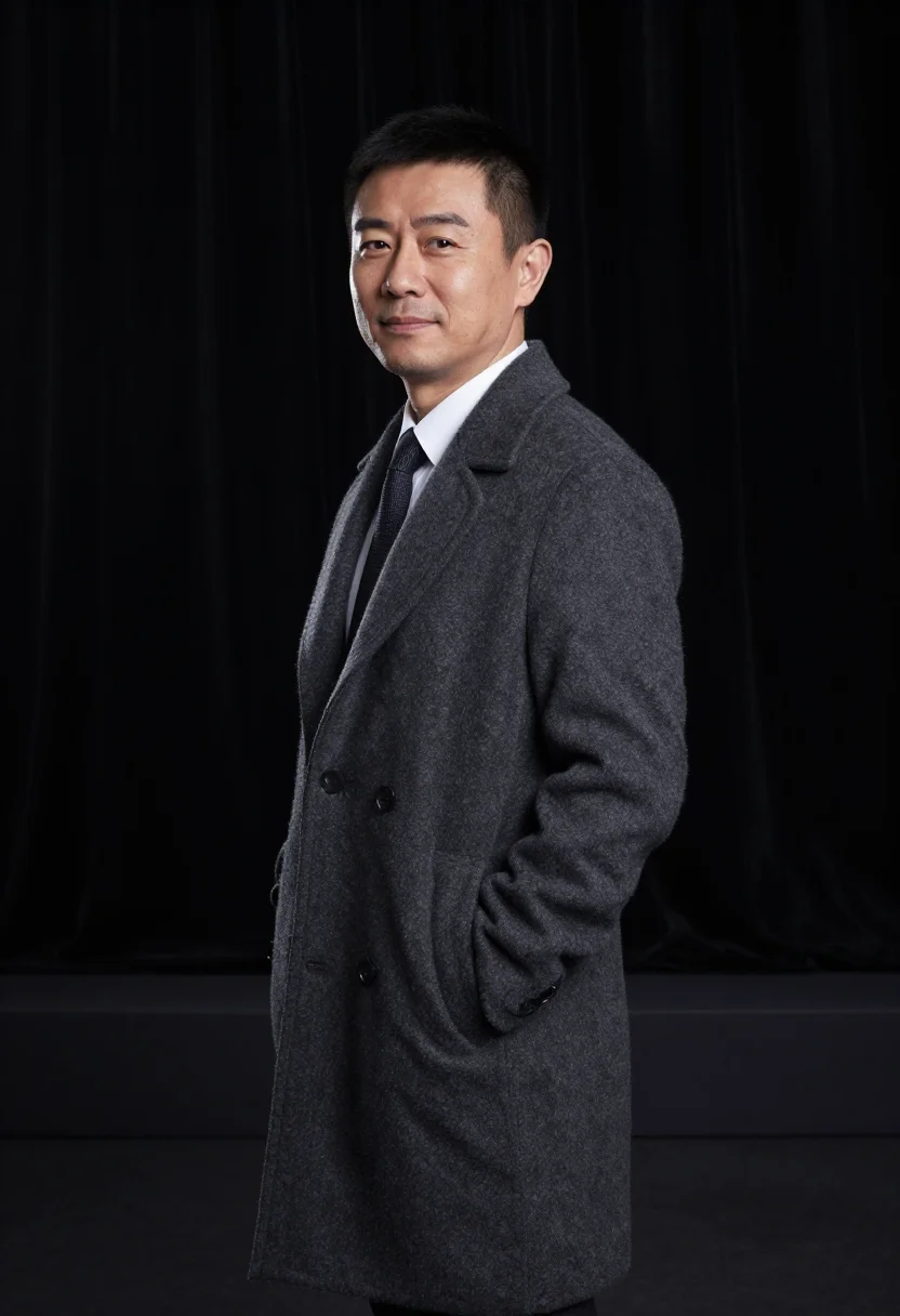 AI karsh portrait sample — portrait of a man, standing half-length portrait of an East-