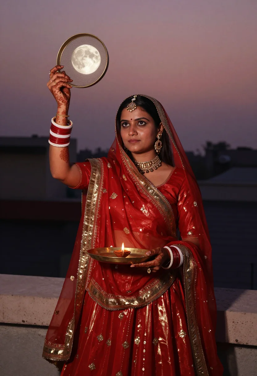 Example portrait from the AI Karva Chauth — Free Preview, Train Once
