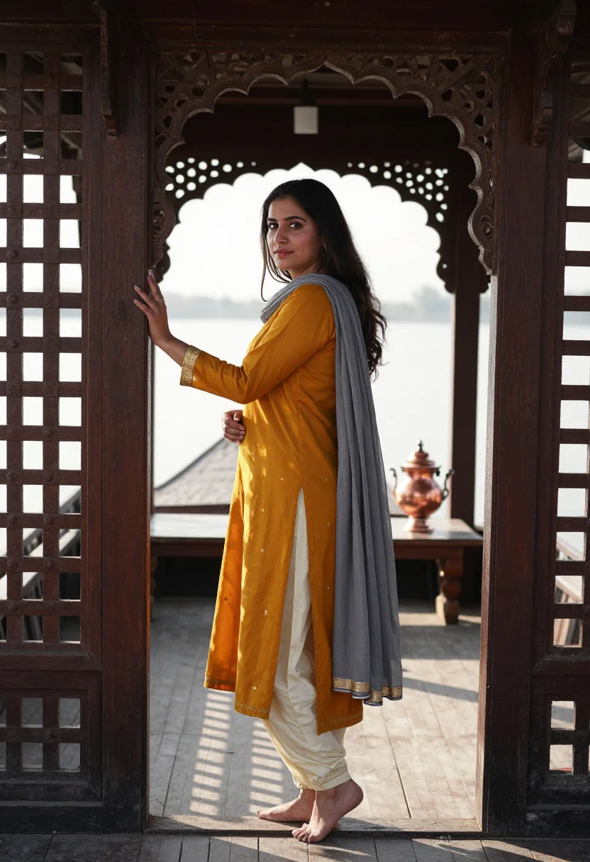 AI kashmir sample — portrait of a woman, full-length portrait of a Kashmiri Indi