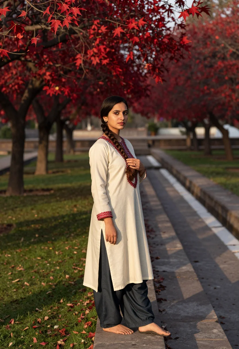 AI kashmir sample — portrait of a woman, three-quarter-length portrait of a Kash