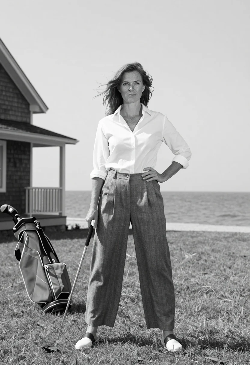 AI katharine hepburn sample — portrait of a woman, a full-length photograph on a broad law