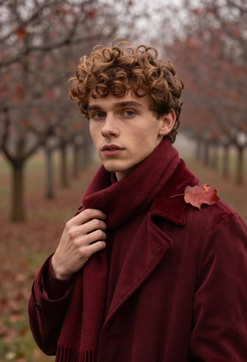 AI keats automne sample — portrait of a man, tight head-and-shoulders portrait of a yo