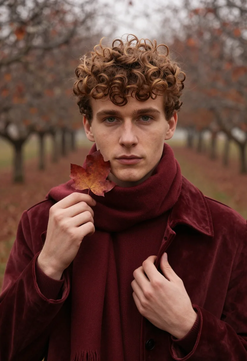 AI keats automne sample — portrait of a man, tight head-and-shoulders portrait of a yo