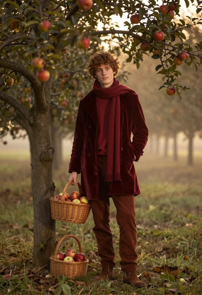 AI keats automne sample — portrait of a man, full-length portrait of a young man of We