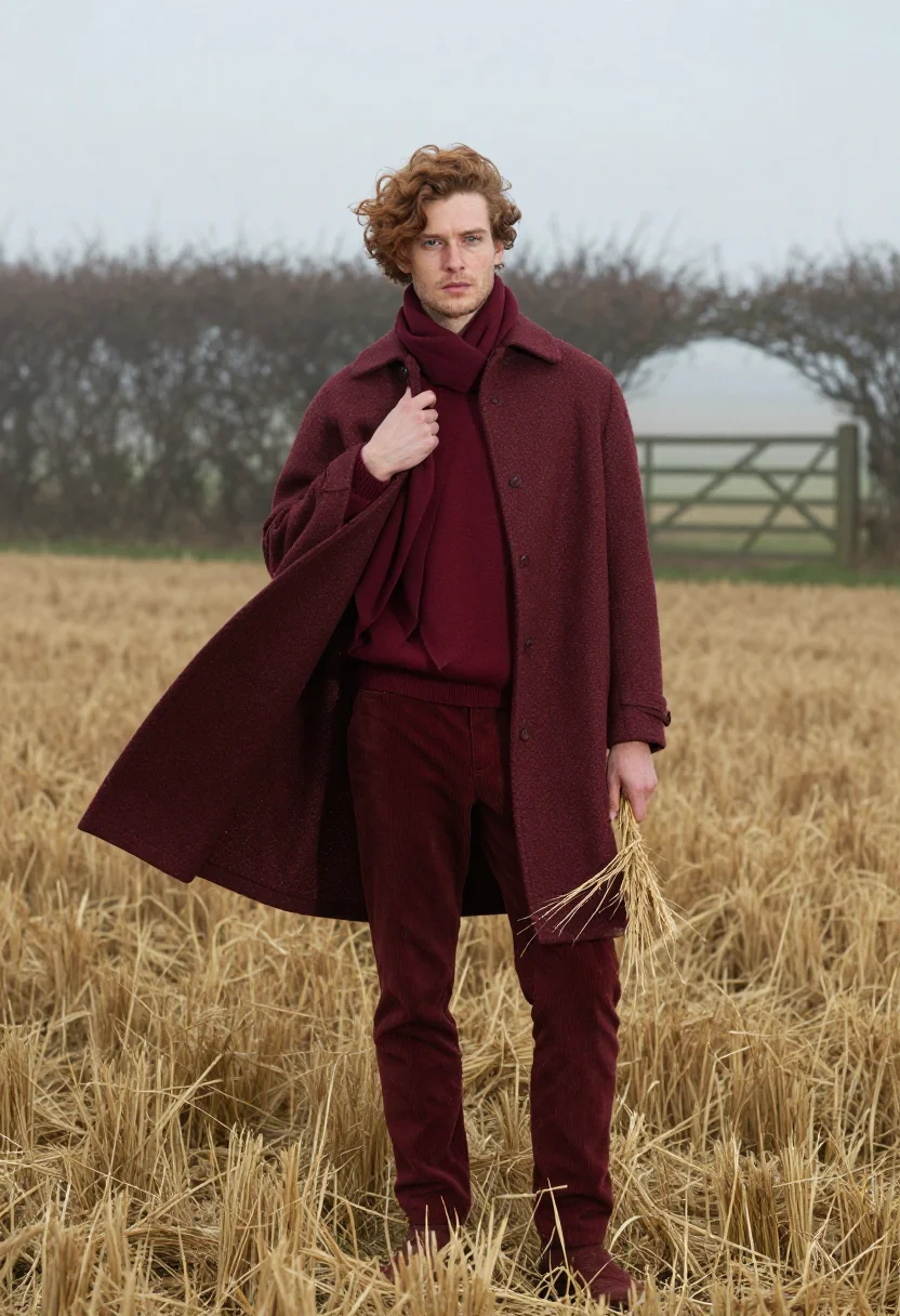 AI keats automne sample — portrait of a man, close half-length portrait of a young man