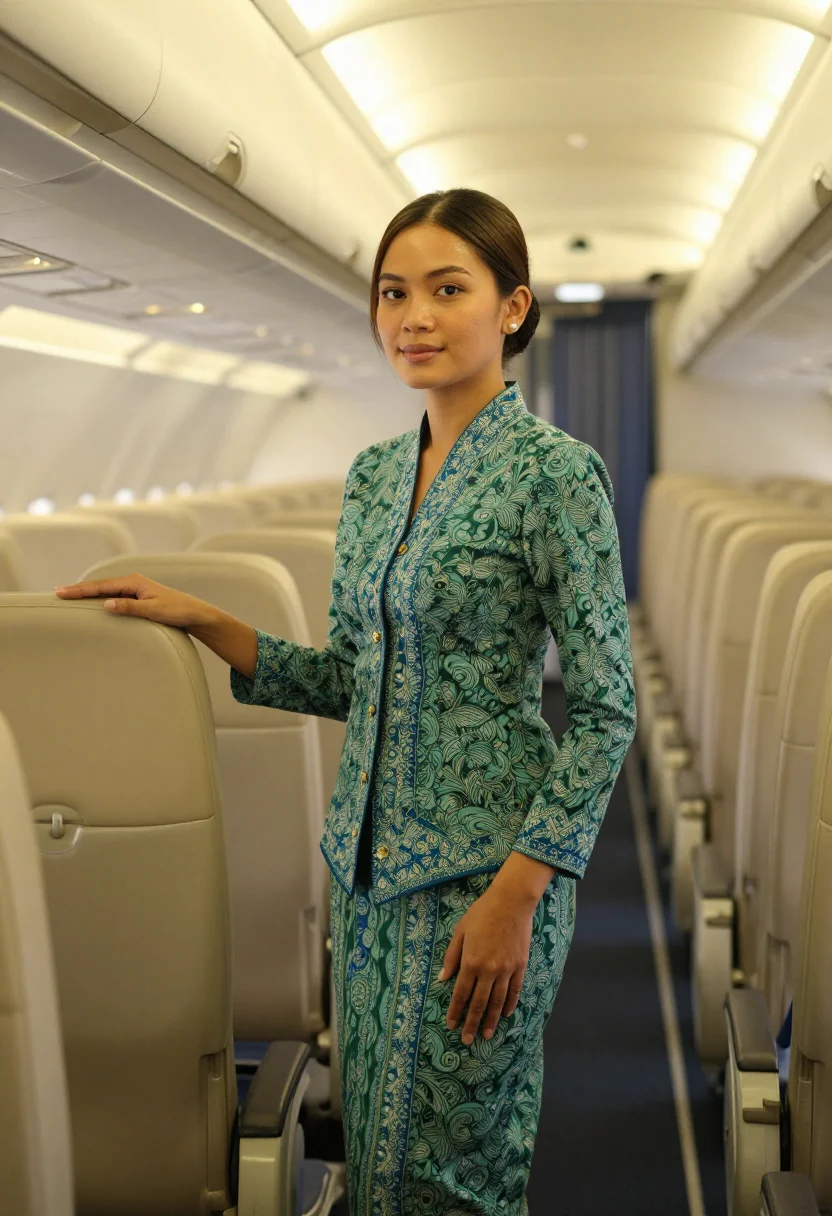 AI kebaya crew sample — portrait of a woman, three-quarter-length portrait of a Sout