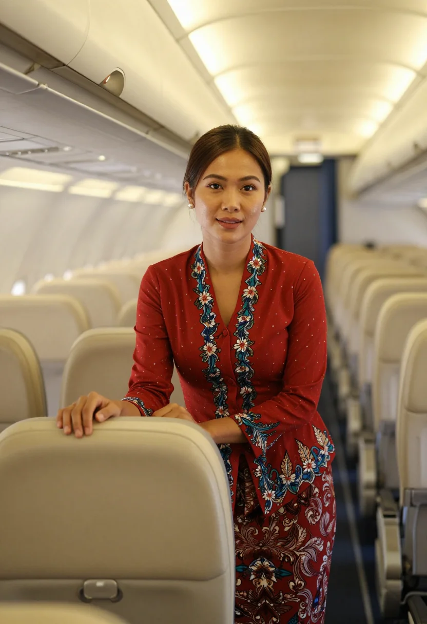 AI kebaya crew sample — portrait of a woman, chest-up portrait of a Southeast-Asian