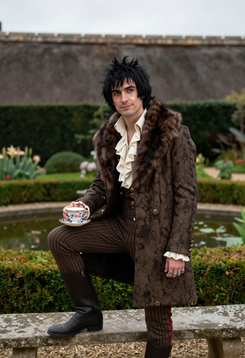 AI keith richards sample — portrait of a man, half-length portrait of a Western-Europea