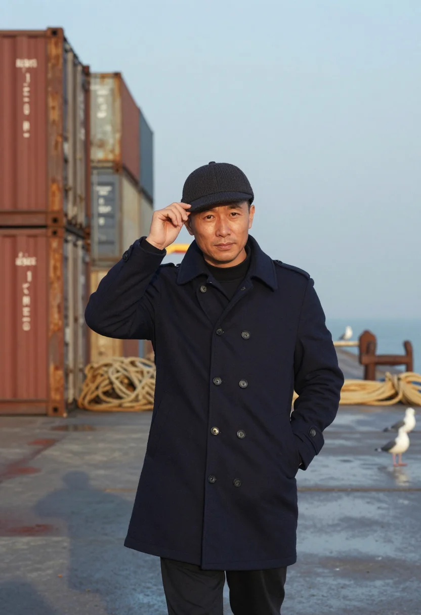 AI ken takakura sample — portrait of a man, close half-length portrait of an East-Asi
