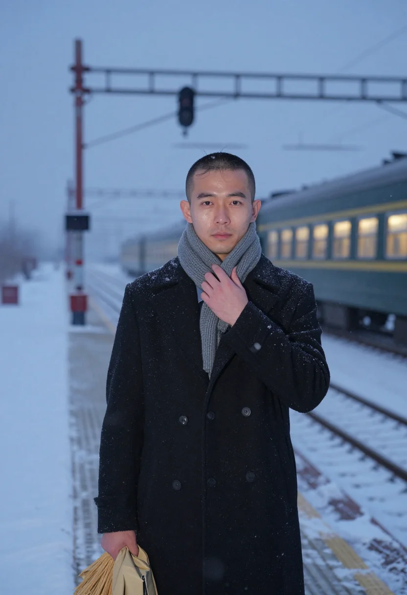 AI ken takakura sample — portrait of a man, close half-length portrait of an East-Asi
