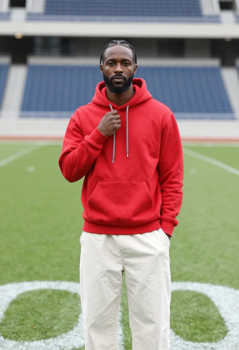 AI kendrick super bowl sample — portrait of a man, close half-length portrait of a Black Ame