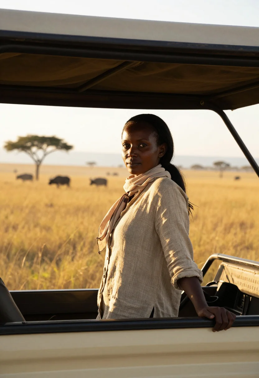AI kenya sample — half-length portrait of a Kenyan-Somali woman with warm brow