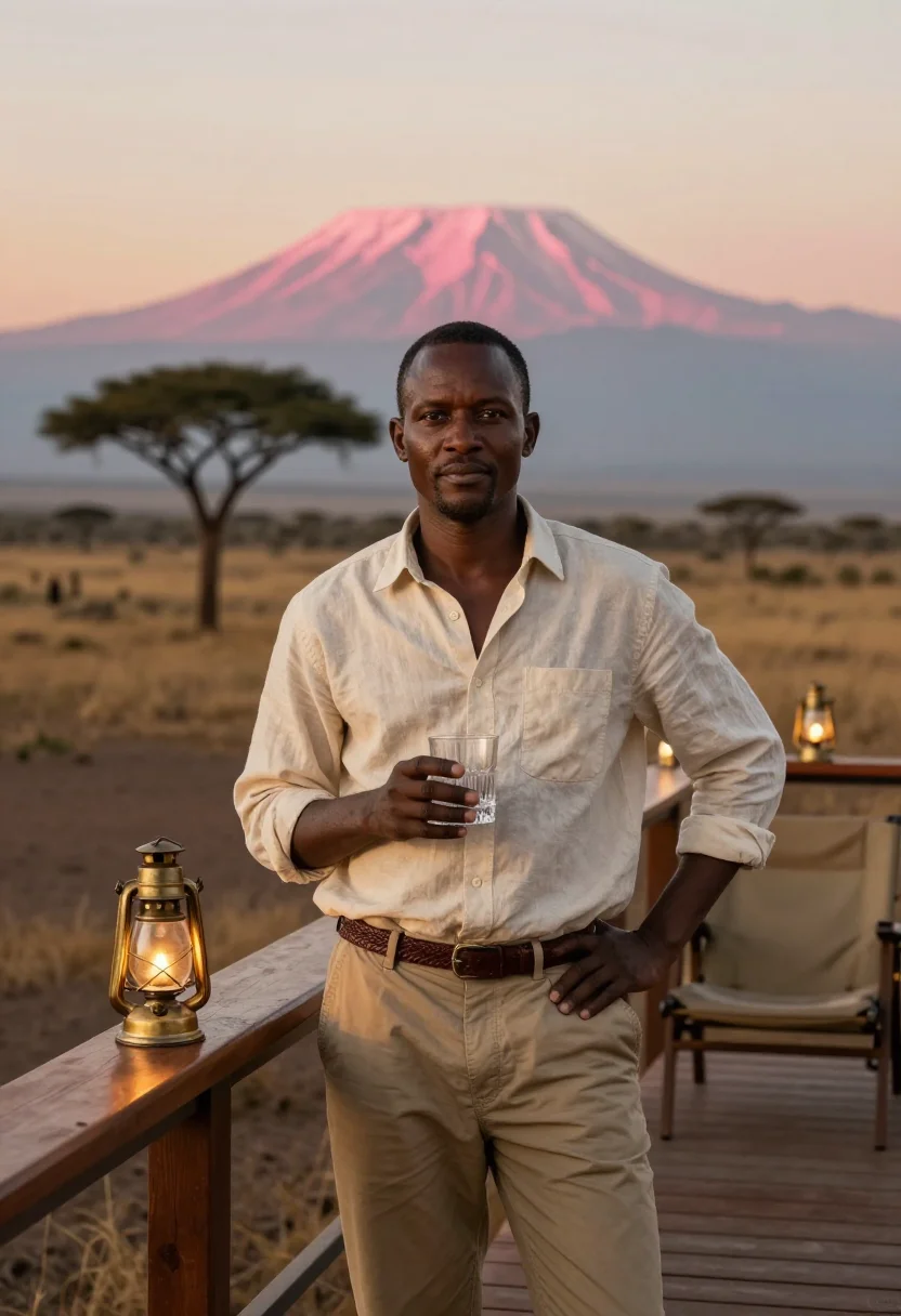 AI kenya sample — three-quarter-length portrait of a Black man with deep brown