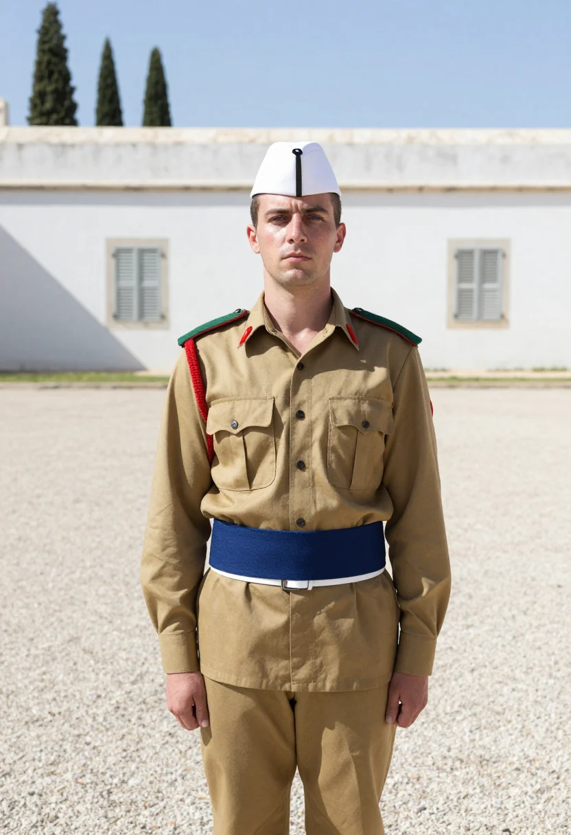 Example portrait from the AI Kepi Blanc — Free Preview, Train Once