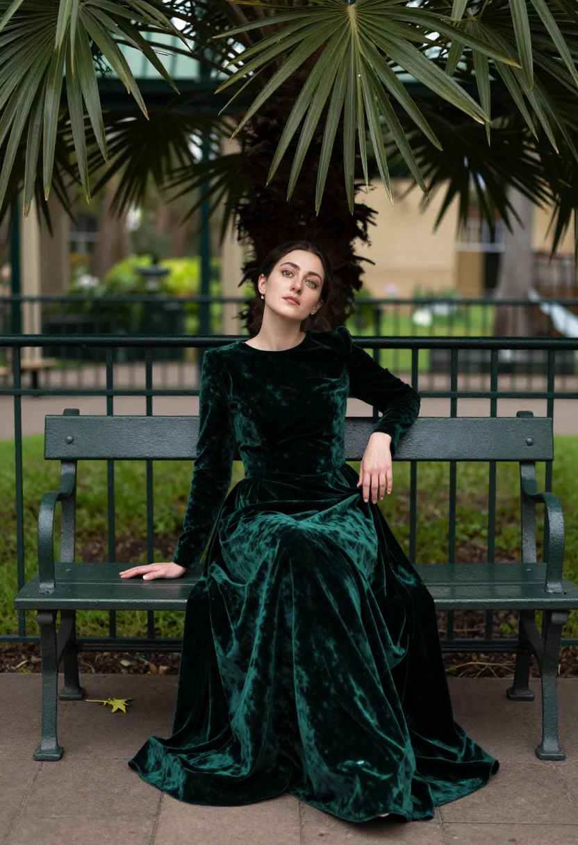 AI kew palm house sample — portrait of a woman, full-length portrait of a Western-Europ