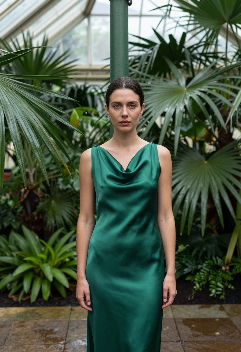 AI kew palm house sample — portrait of a woman, chest-up portrait of a Western-European