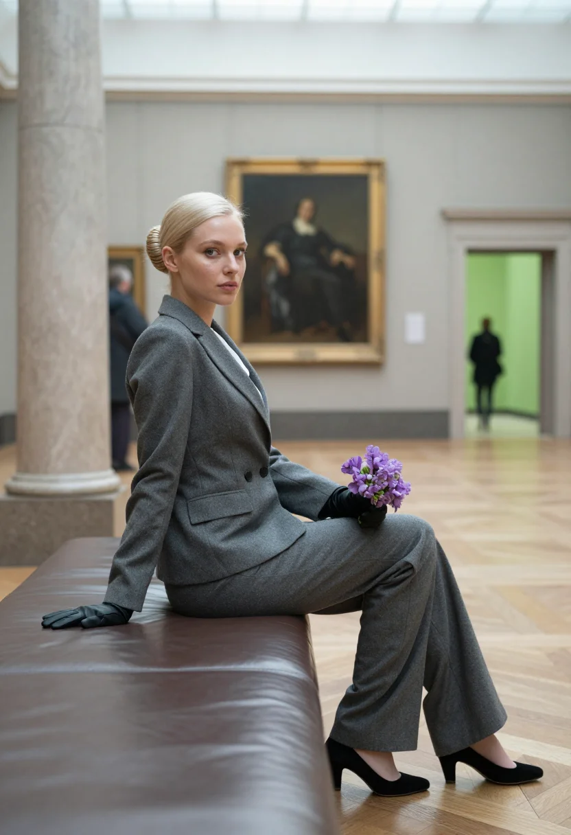 AI kim novak sample — portrait of a woman, close three-quarter portrait of a Weste