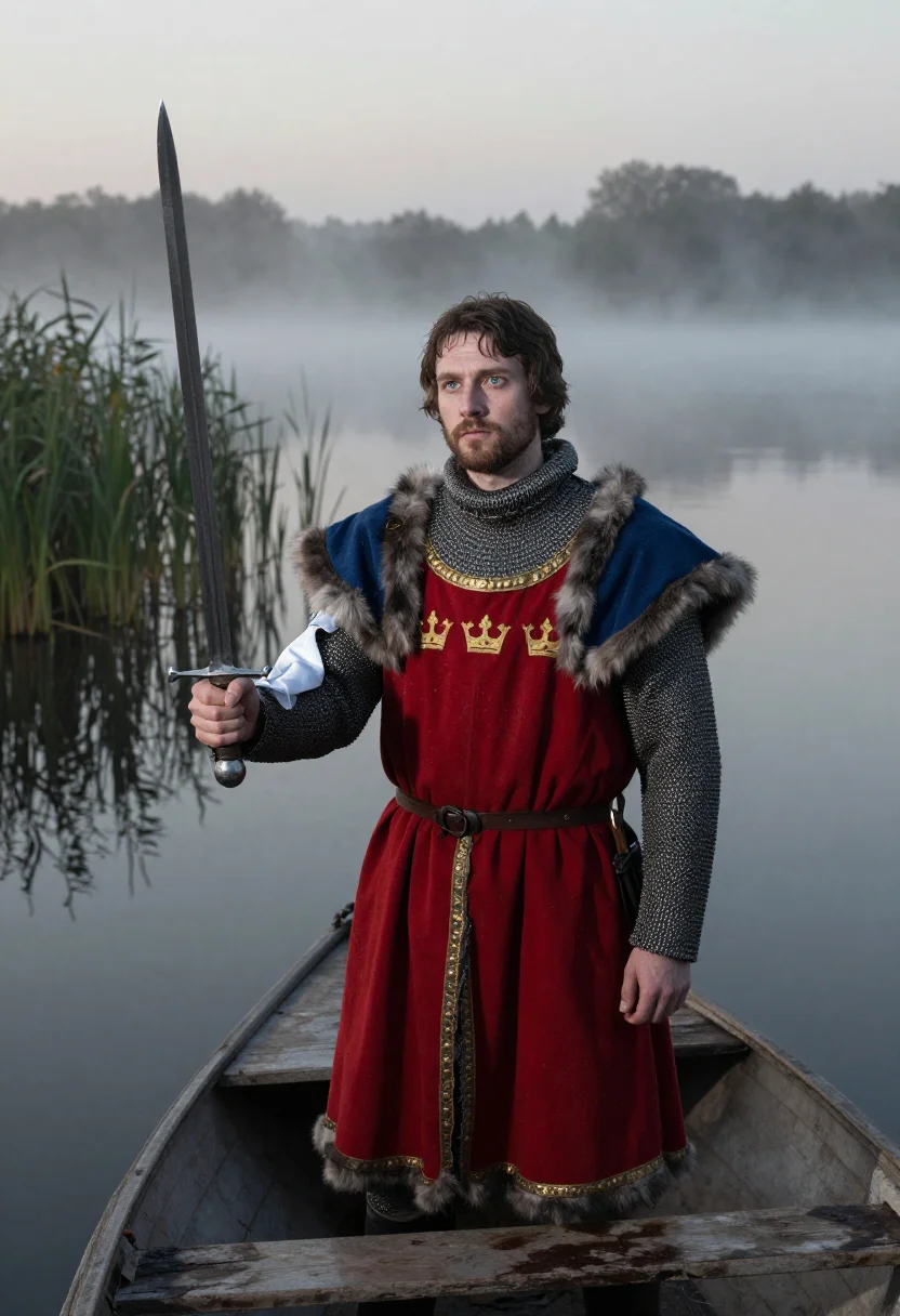 AI king arthur sample — portrait of a man, half-length portrait of a Western-Europea
