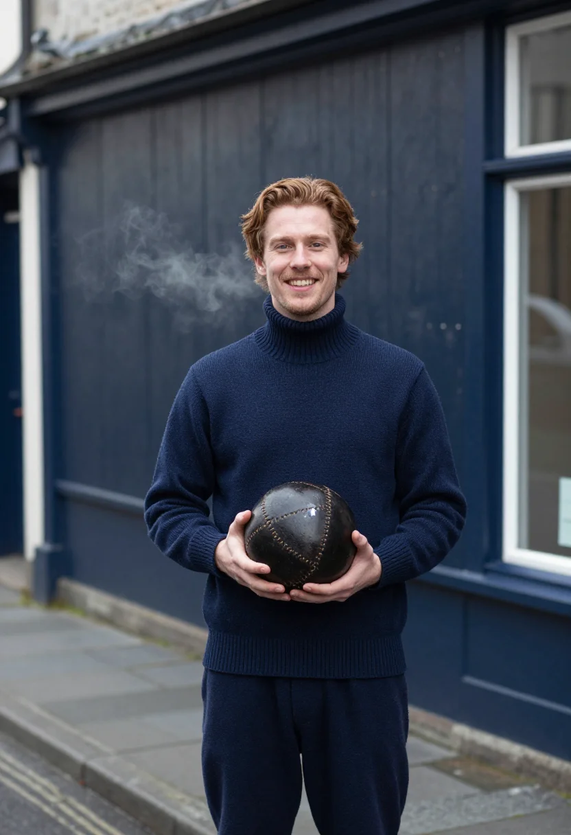 AI kirkwall ba new year navy sample — portrait of a man, framed half-length from the crown to the