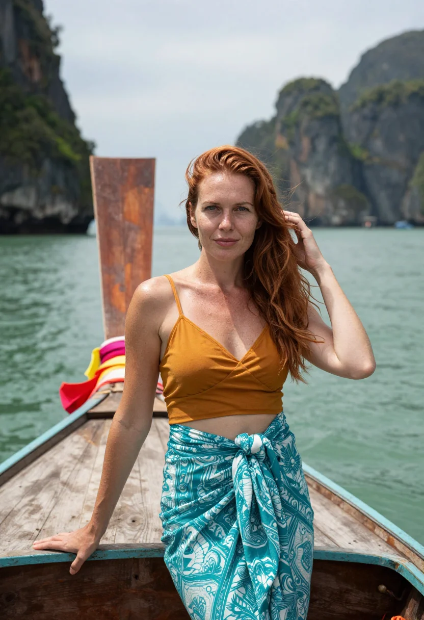 AI krabi sample — portrait of a woman, half-length portrait of a Western-Europ