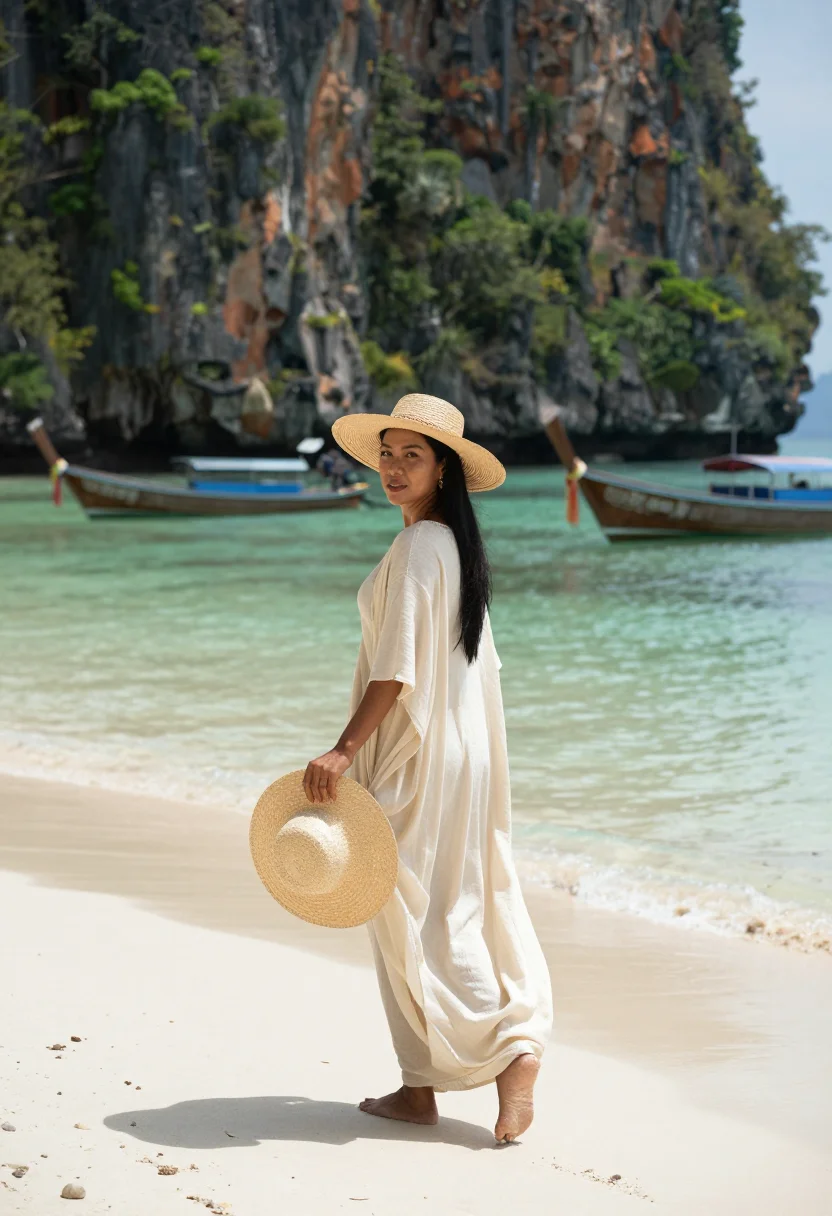 AI krabi sample — portrait of a woman, full-length portrait of a Thai woman wi