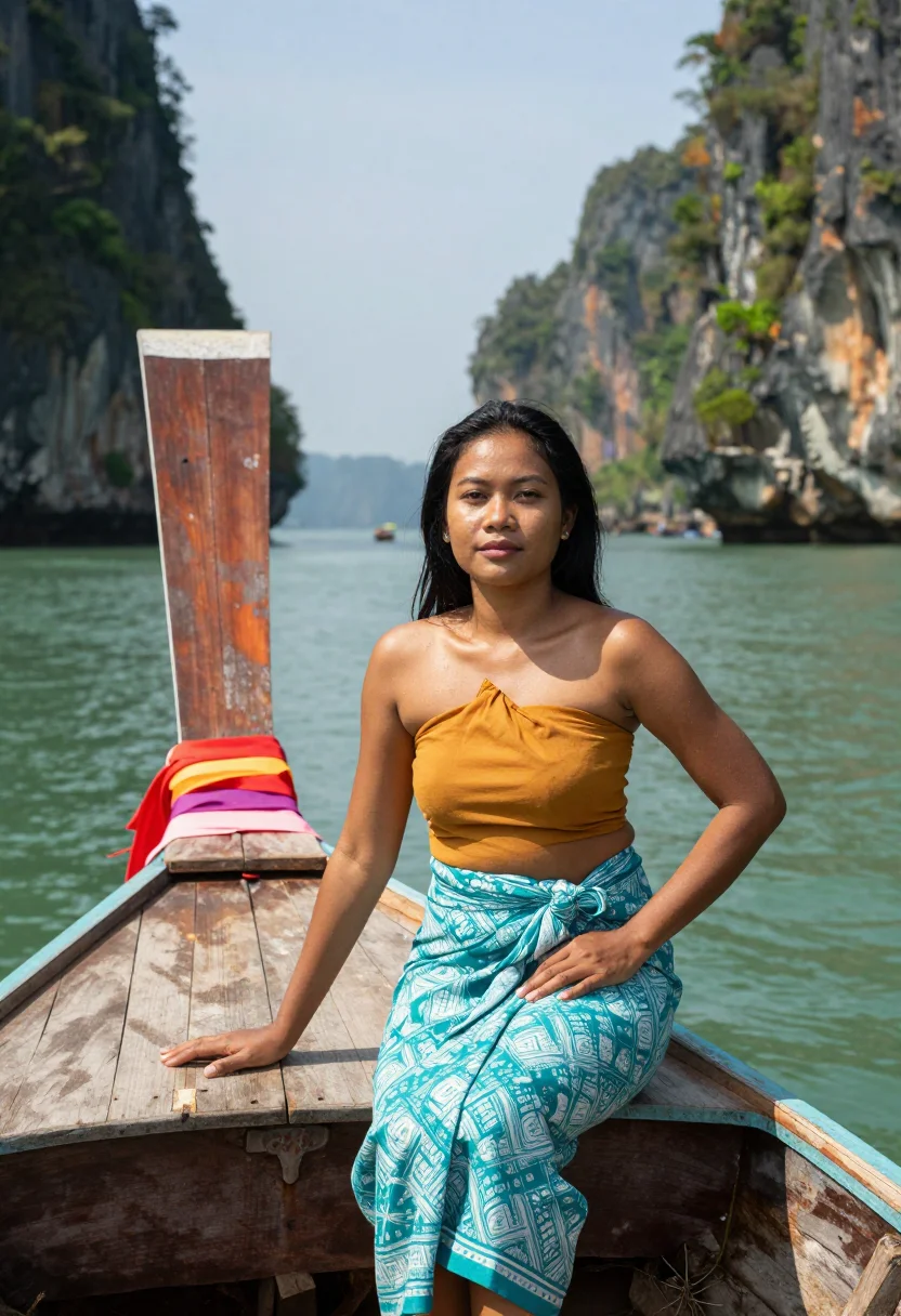 AI krabi sample — portrait of a woman, three-quarter-length portrait of a Sout